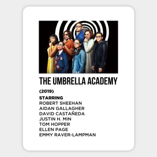 THE UMBRELLA ACADEMY CAST Magnet